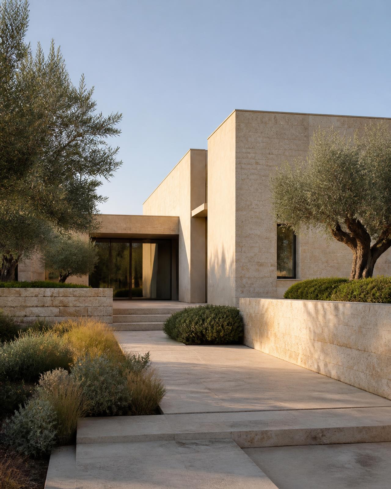Limestone used in a premium architectural setting